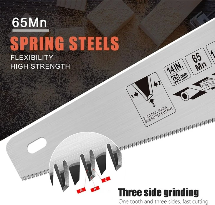 11 TPI Universal Handsaw Non-Slip Ergonomic Handle Rustproof Wood Saw, 14 Inch suppliers